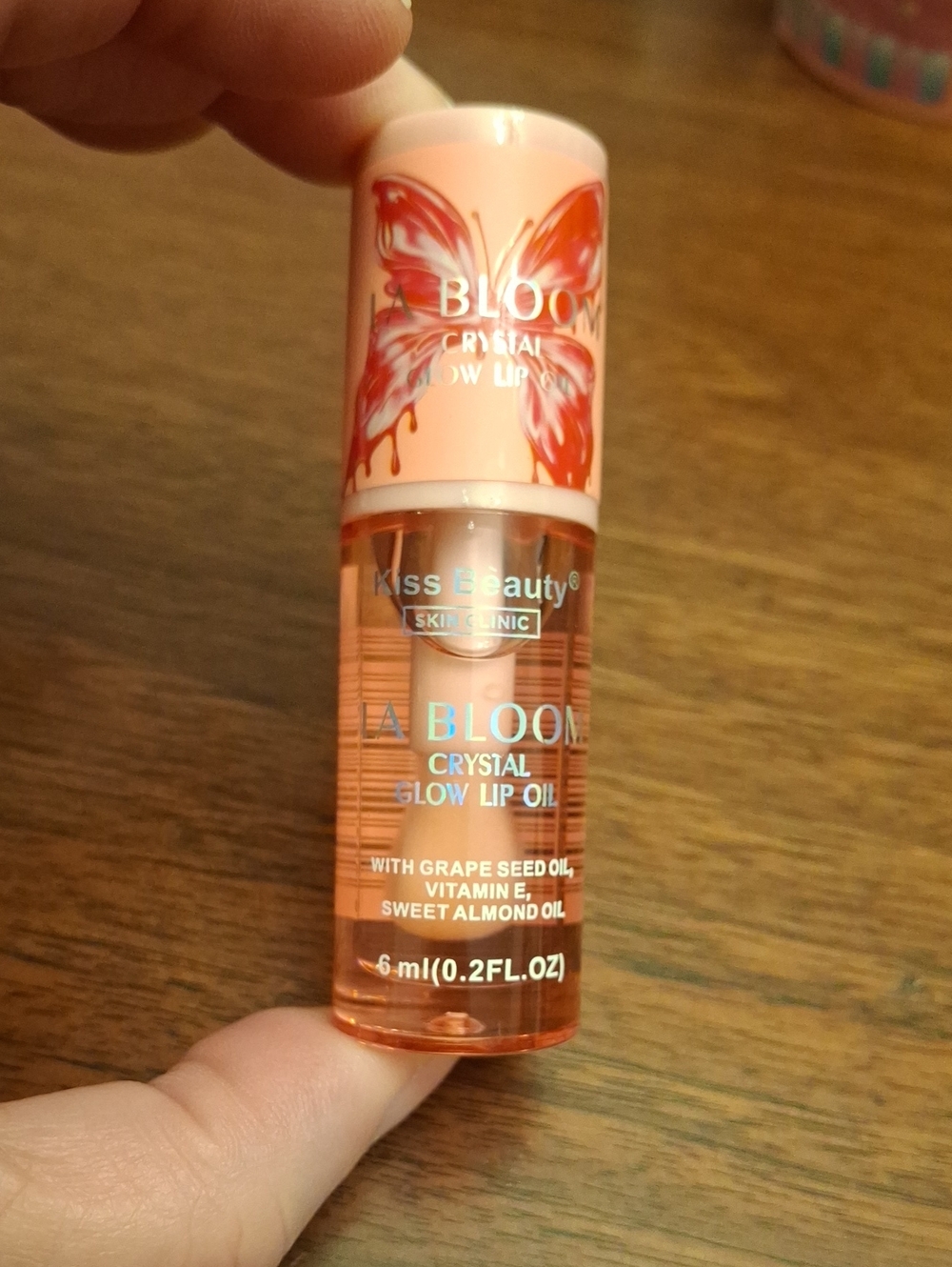 Kiss Beauty Skin Clinic LA Bloom Crystal Glow Lip Oil 6ml New